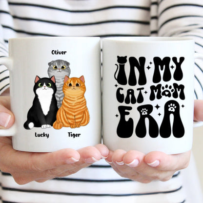 In My Cat Mom Era Fluffy Cats Gift For Cat Mom Cat Lover Personalized Mug