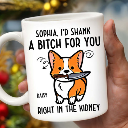 I'd Do Anything For You Featuring Black Cat With Knife - Personalized Custom Coffee Mug - PET081_MG