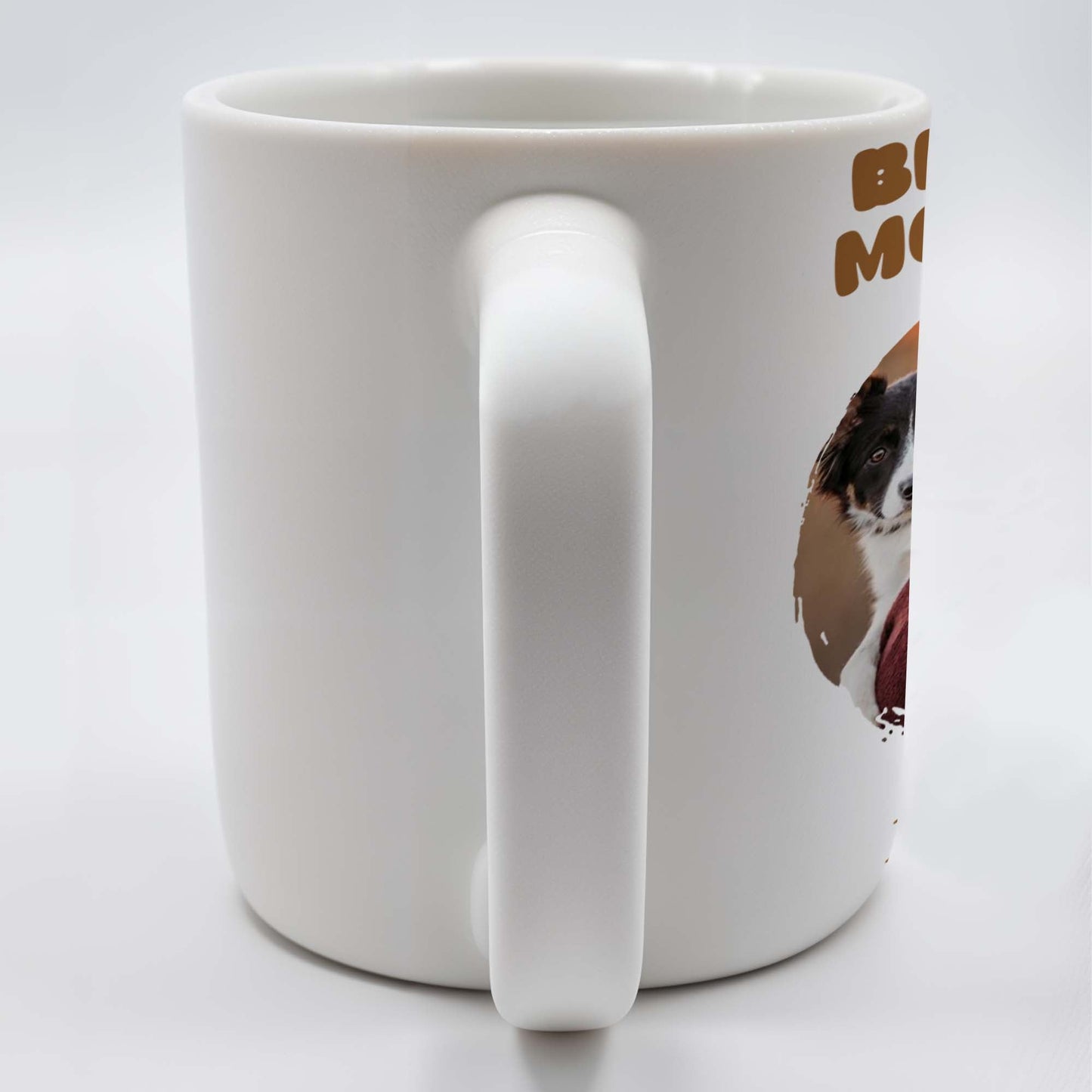 Best Dog Mom Ever With Heart Frame - Personalized Custom Coffee Mug - PET083_MG