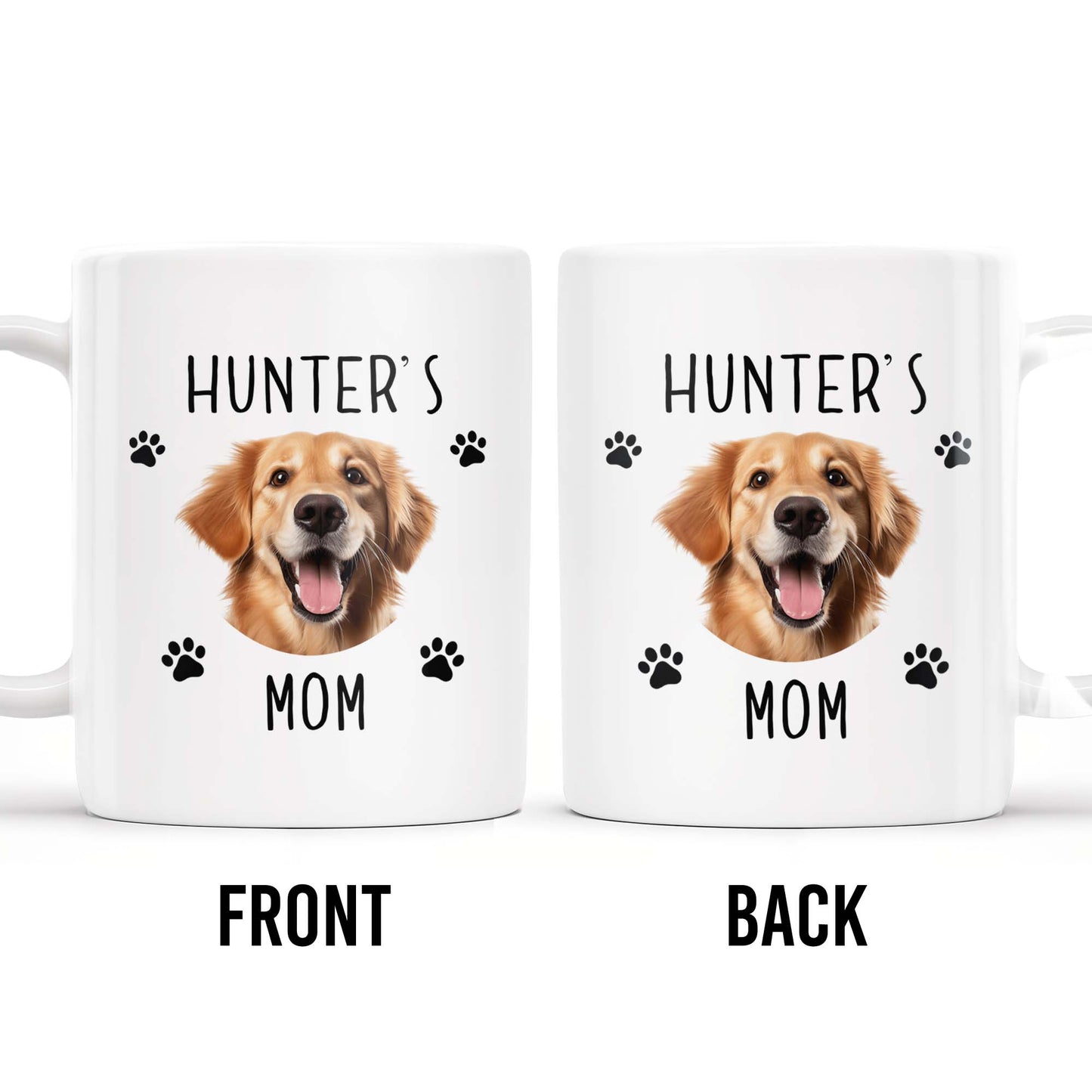 Celebrate Your Pet Love With A Charming Dog And Paws Mug - Personalized Custom Coffee Mug - PET093_MG