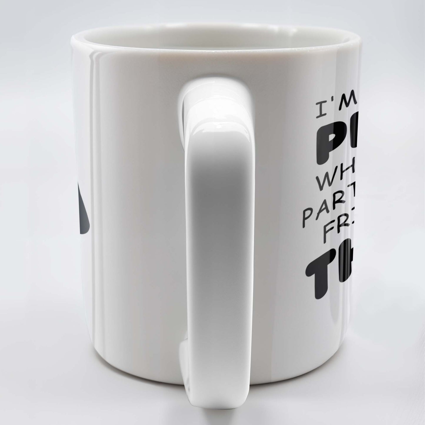 Makes Friends With The Dog At Parties - Personalized Custom Coffee Mug - PET096_MG