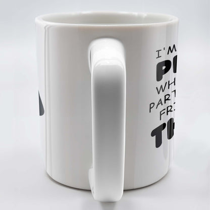 Makes Friends With The Dog At Parties - Personalized Custom Coffee Mug - PET096_MG