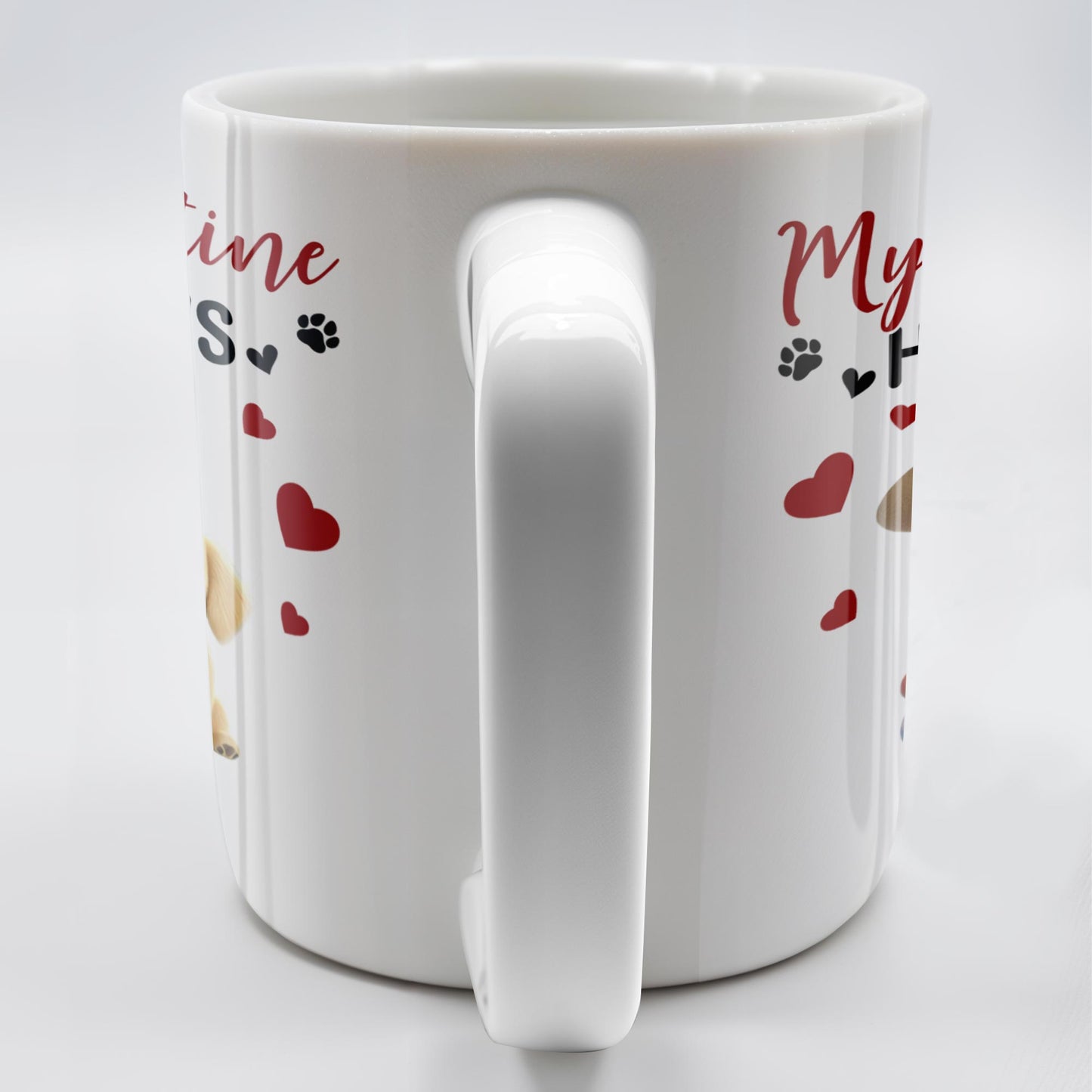 My Valentine Has Paws - Personalized Custom Coffee Mug - PET105_MG