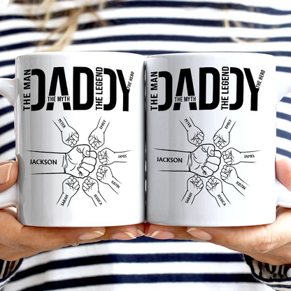 Papa The Man The Myth The Legend The Hero - Personalized Mug
