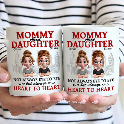 Parents And Children Always Heart To Heart - Personalized Mug