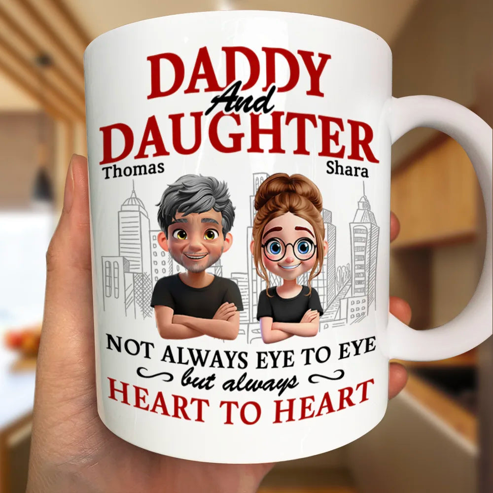 Parents And Children Always Heart To Heart - Personalized Mug