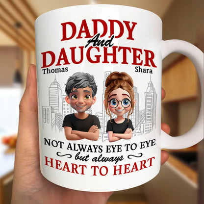 Parents And Children Always Heart To Heart - Personalized Mug