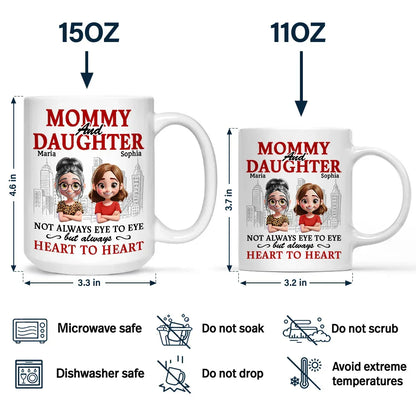 Parents And Children Always Heart To Heart - Personalized Mug