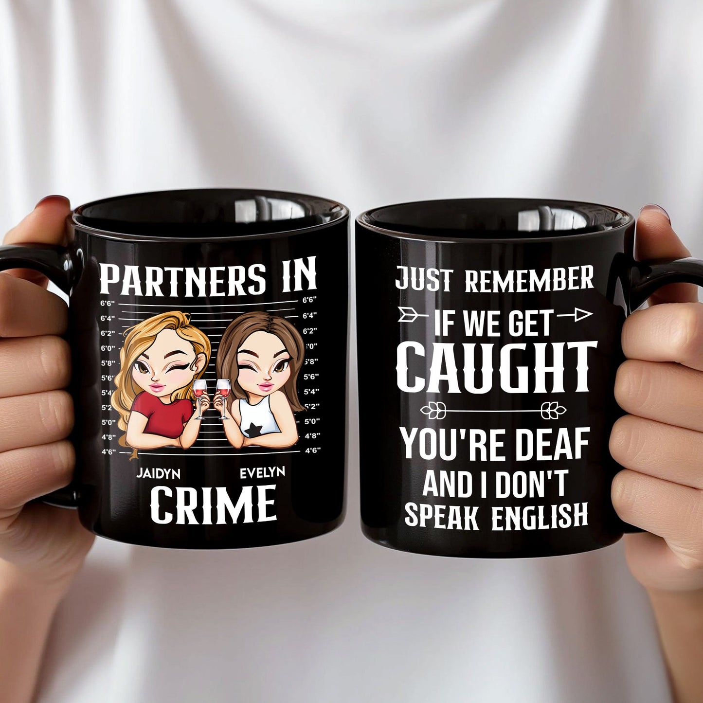 Partners In Crime Personalized Mug
