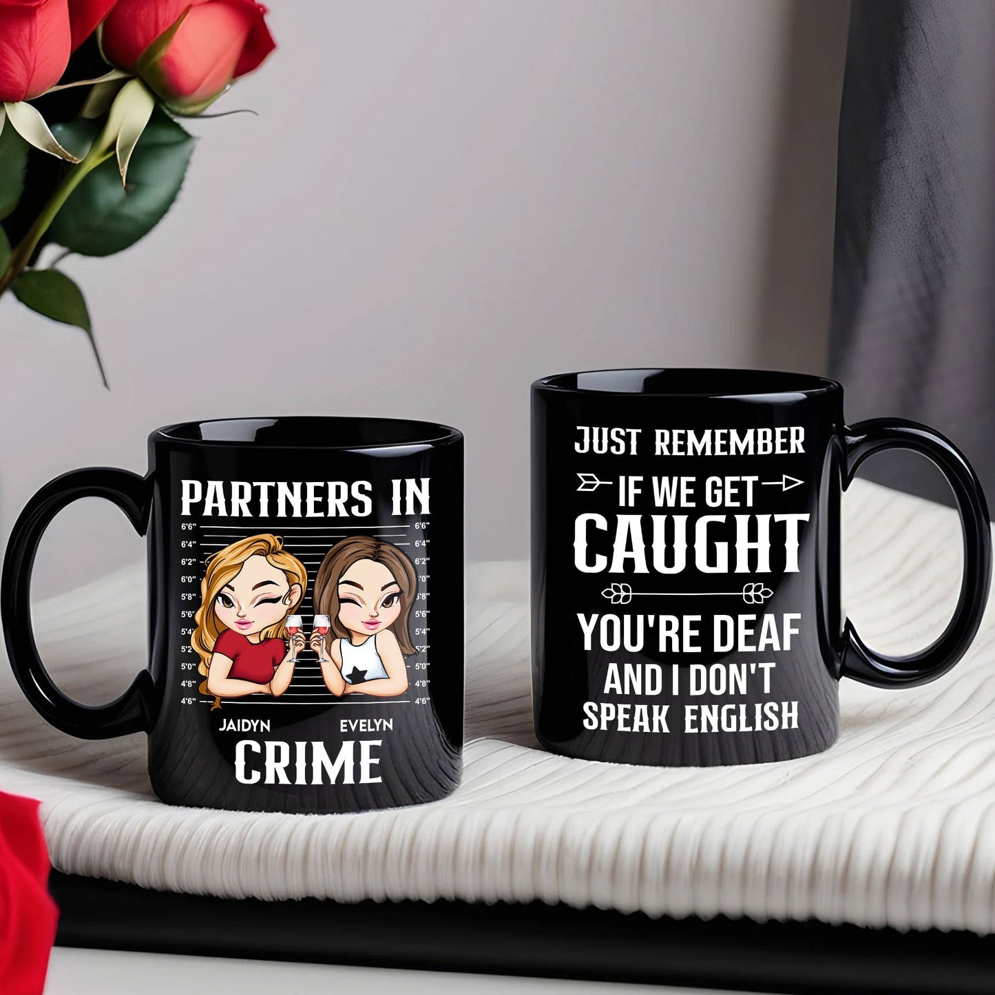 Partners In Crime Personalized Mug