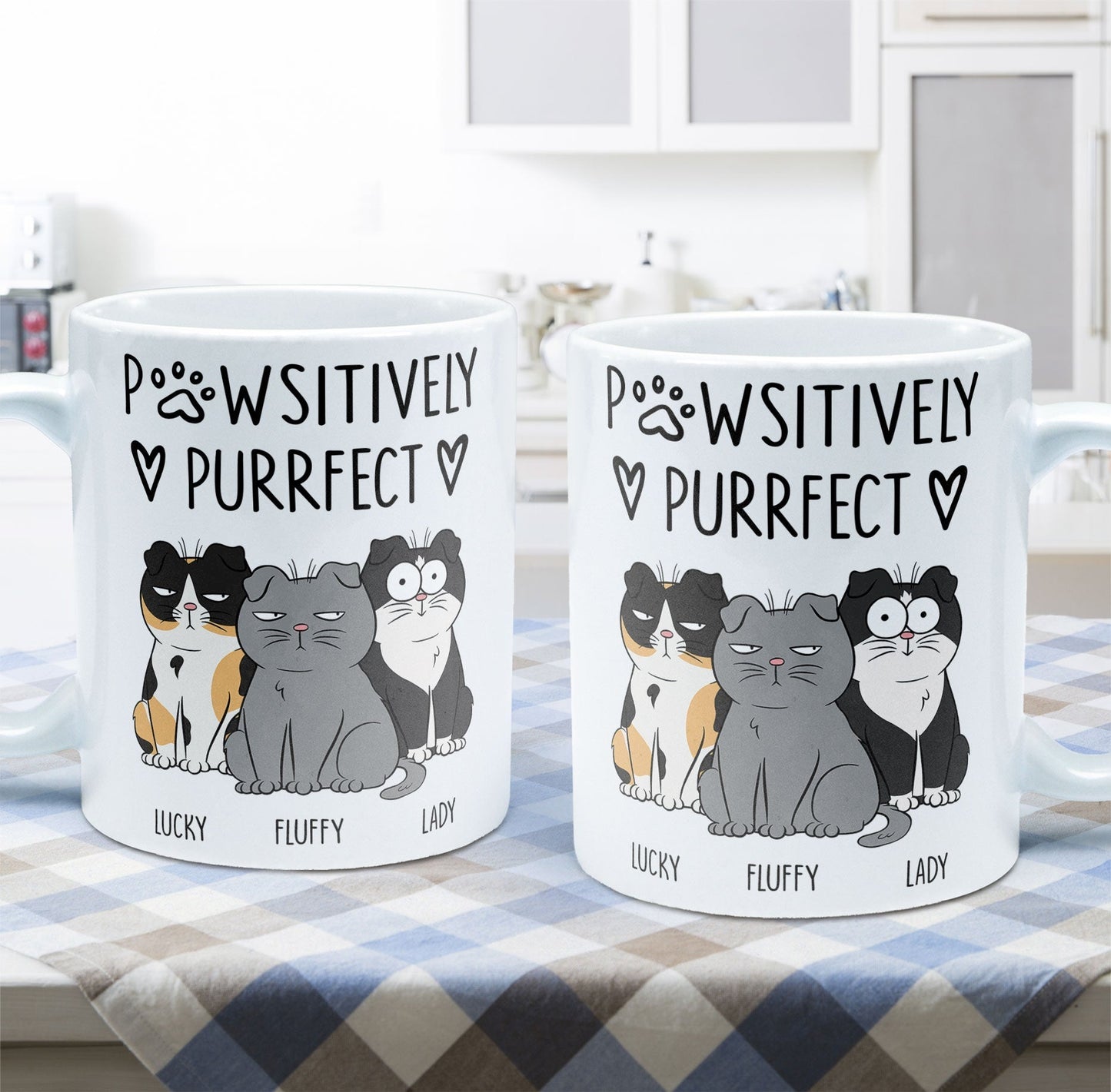 Pawsitively Purrfect - Personalized Mug