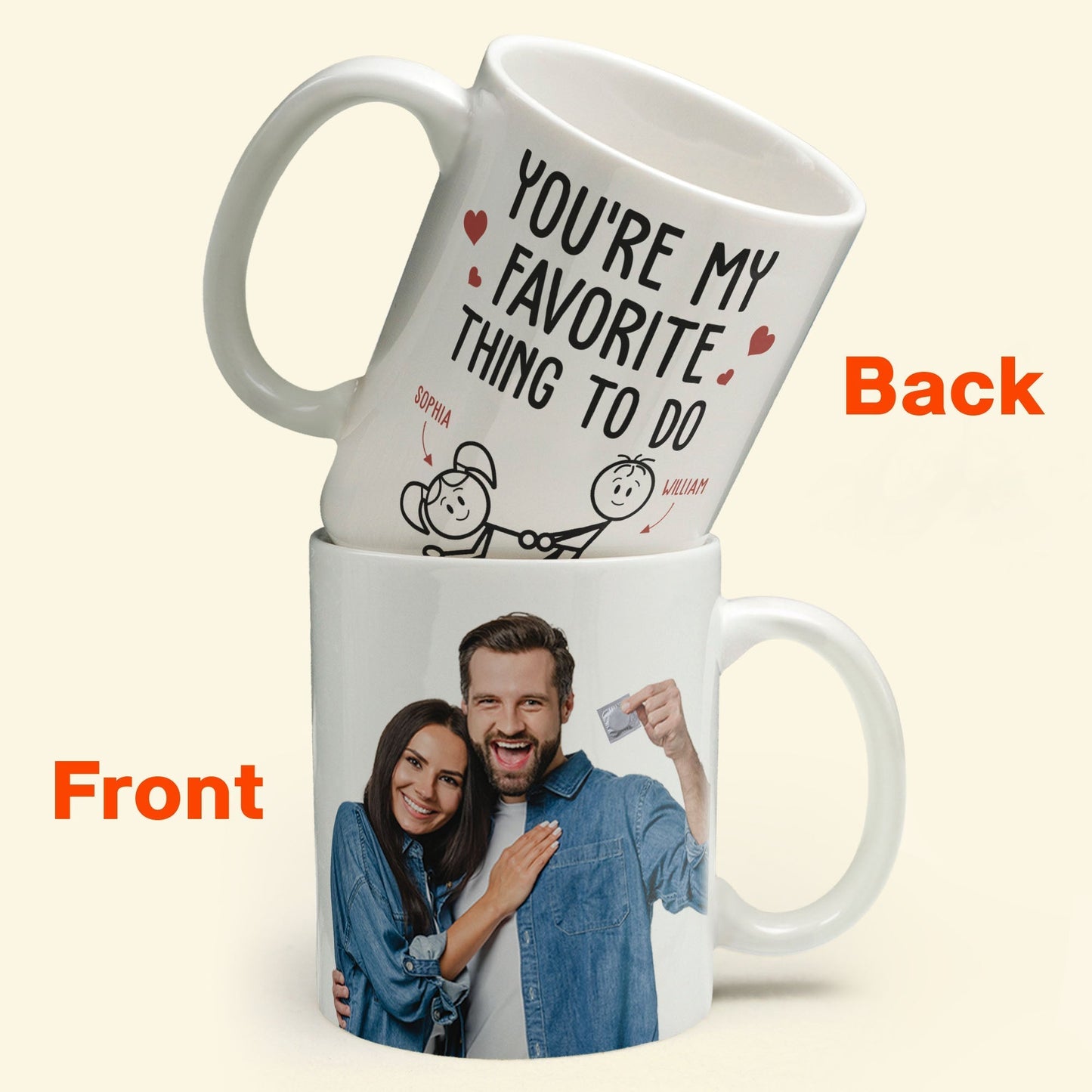 You Are My Favorite Thing To Do - Personalized Photo Mug