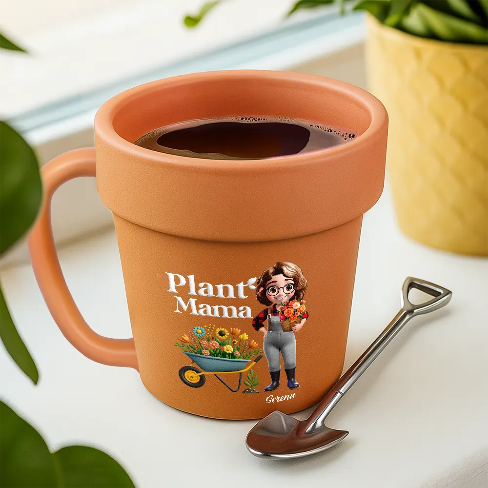 Plant Lady - Personalized Plant Pot Ceramic Mug