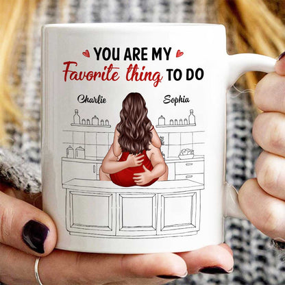 Couple Kiss Adore And Love Butt Funny Gift For Him For Her Personalized Mug