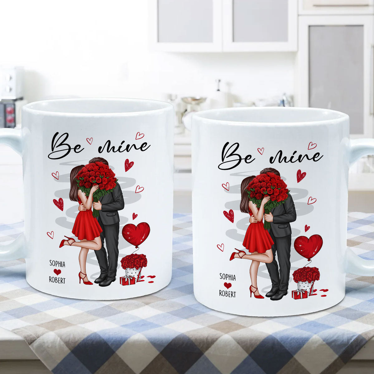 Be Mine Elegant Couple Personalized Mug