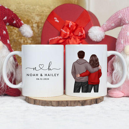 Personalized Mr & Mrs Coffee Mugs, Husband and Wife Mr and Mrs Mug, Anniversary Gift for him, Gift for her