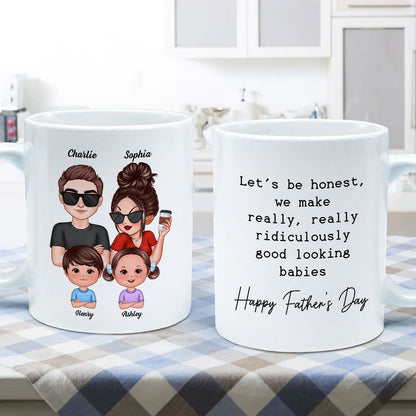 No One Else I'd Rather Raise Kids With Funny Father's Day Gift For Husband Personalized Mug