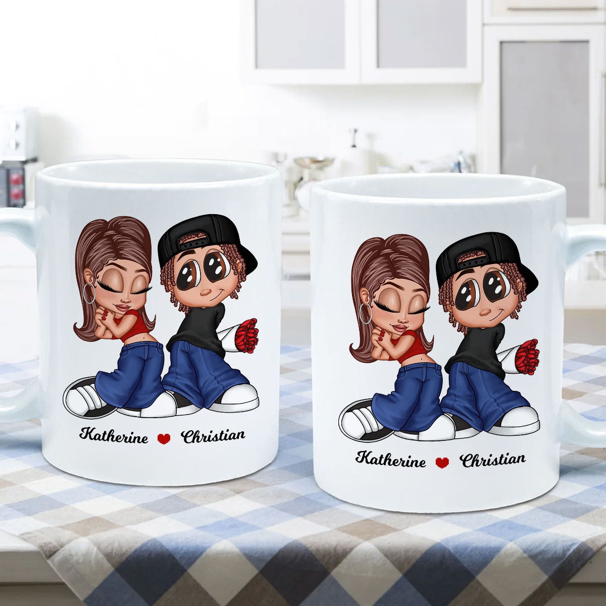 Y2K Couple Personalized Mug, Gift For Him, For Her