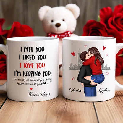 I Love You Forever Yours Funny Gift For Couple Gift Personalized Mug