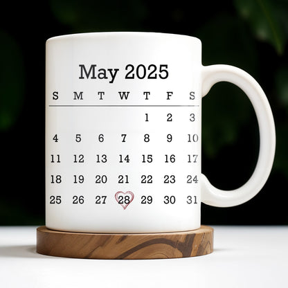 What Day Is Today? Who Cares? I'm Retired, Palm Trees and Beach - Personalized Custom Coffee Mug - RETIRE001_MG