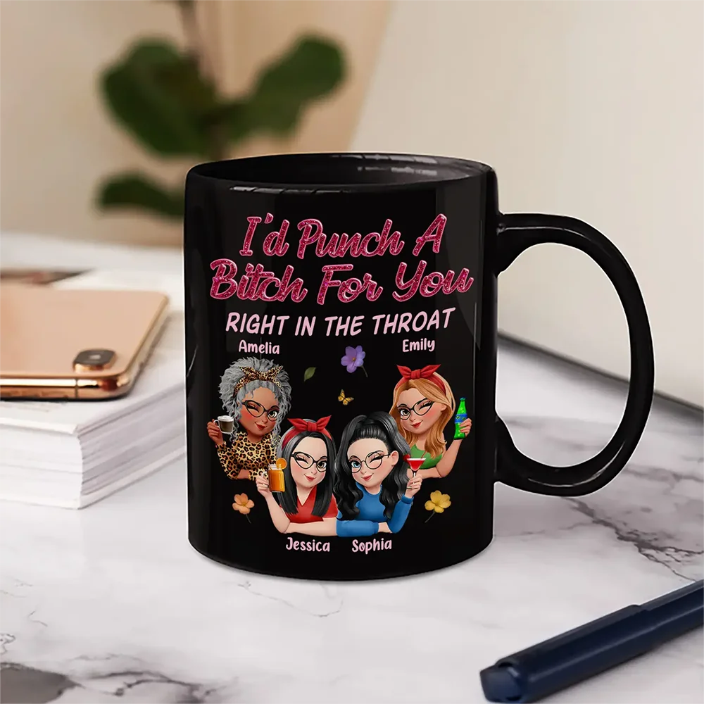 Right In The Throat 3D Bestie - Personalized Mug