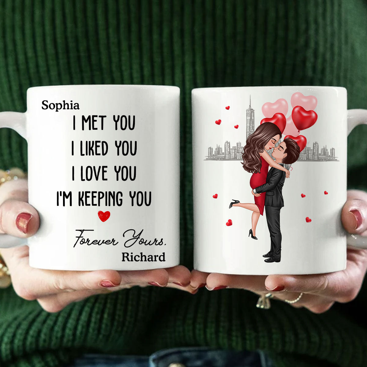 Forever Yours Couple Anniversary Gift Personalized Mug