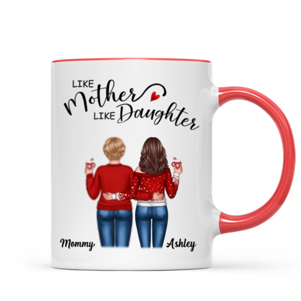 Like Mother Like Daughters Back View Personalized Mug