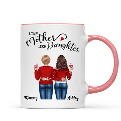Like Mother Like Daughters Back View Personalized Mug