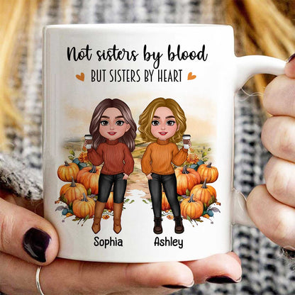 Fall Season Pumpkin Patch Besties Sisters Personalized Mug