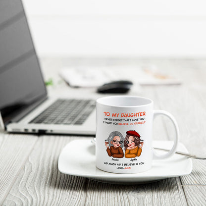 To My Daughter Fall Season Pretty Women Personalized Mug