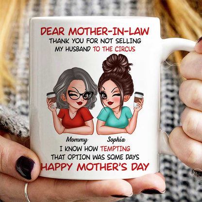 Dear My Mother-in-law Happy Mother's Day Personalized Mug