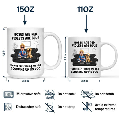 Roses Are Red Violets Are Blue Dog Lovers - Personalized Mug