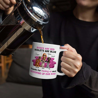 Roses Are Red Violets Are Blue Dog Lovers - Personalized Mug