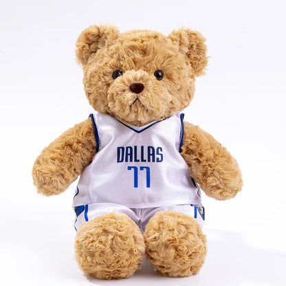 Cute 25cm Bear Plush Toy in Basketball Tee - Perfect Gift for Kids!