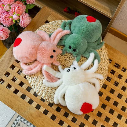 Creepy-Crawly Plush Spider Doll - Adorable Jumping Reptile Toy!