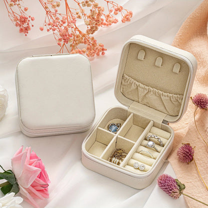 Personalized Name Jewelry Storage Box with Floral Design