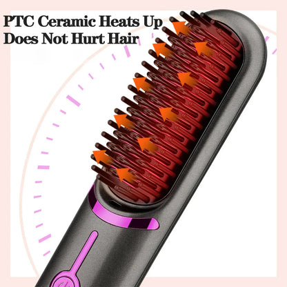 Wireless Hair Straightener Comb