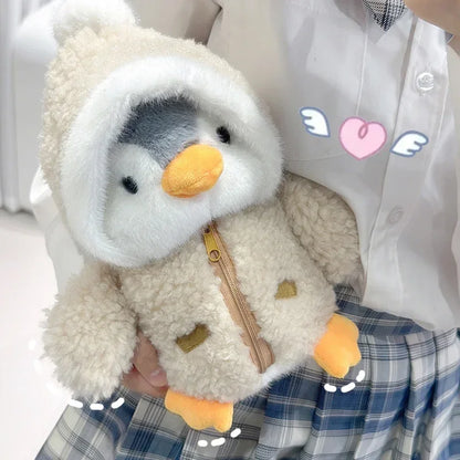 Cute Fluffy Penguin Plush Toy - Adorable Sleep Companion & Gift