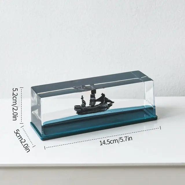 Cruise Ship Decoration Toy Fluid Drift Bottle Titanic Creative Ship