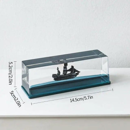 Cruise Ship Decoration Toy Fluid Drift Bottle Titanic Creative Ship