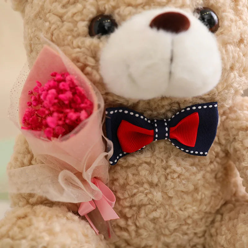 25cm Teddy Bear Plush Toy Cute Hug Bouquet Gift