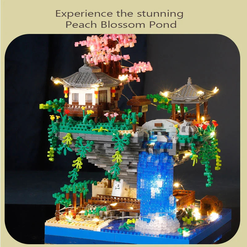Peach Blossom Pool Castle Building Blocks
