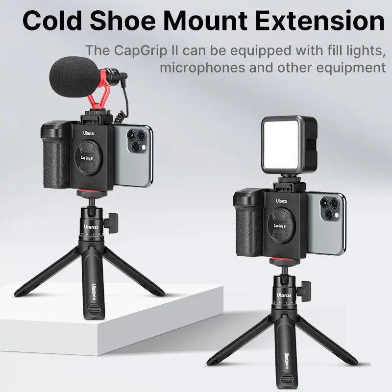 Bluetooth Handheld Selfie Stick Grip Phone Shutter