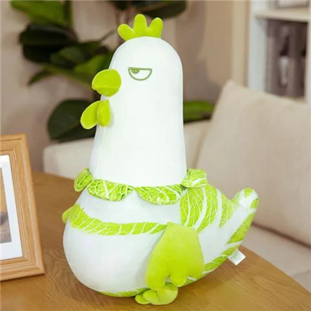 Angry Squat Chicken Plush Toy - Cute & Funny Gift for Kids