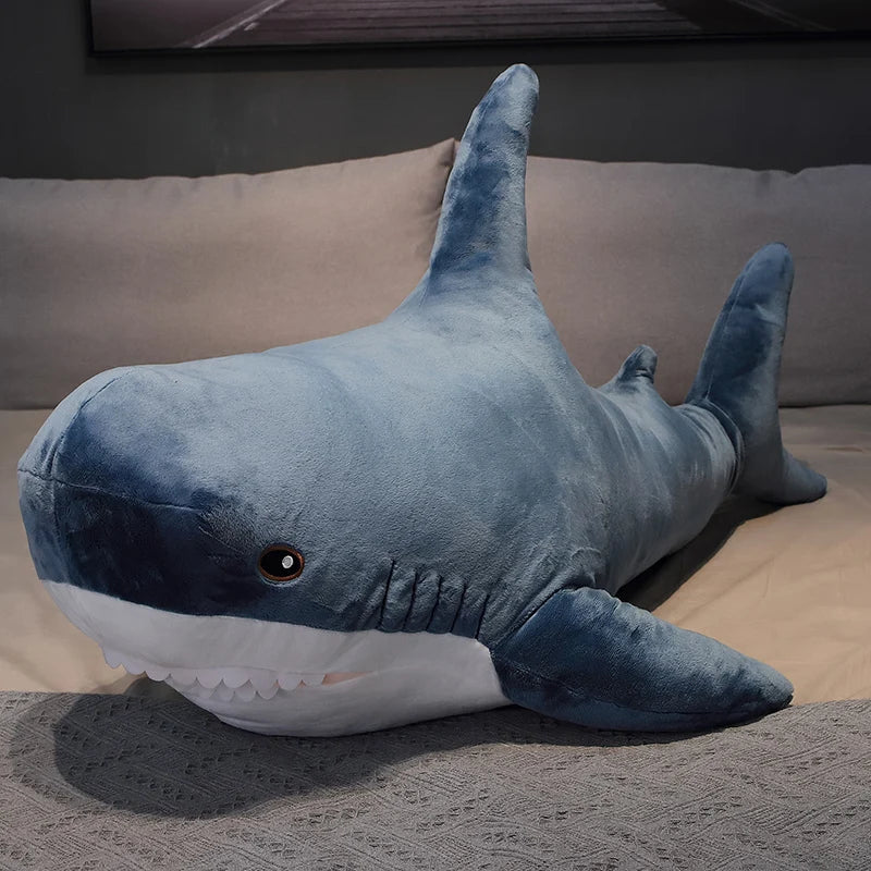 Funny Shark Plush Toy - Cozy Sleeping Pillow for Kids & Fun Decor