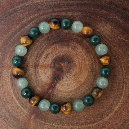 Tiger Eye Natural Stone Beaded Bracelet