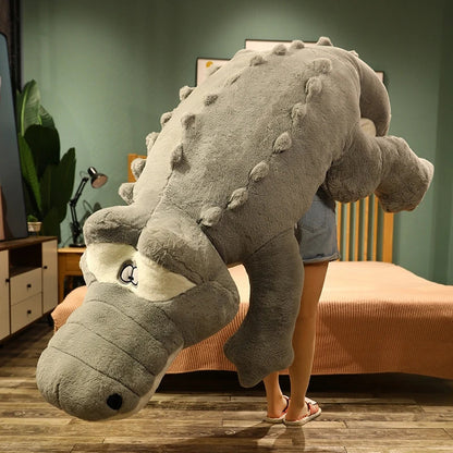 Large Alligator Plush Pillow Soft Stuffed Crocodile Toy 60 to 120cm