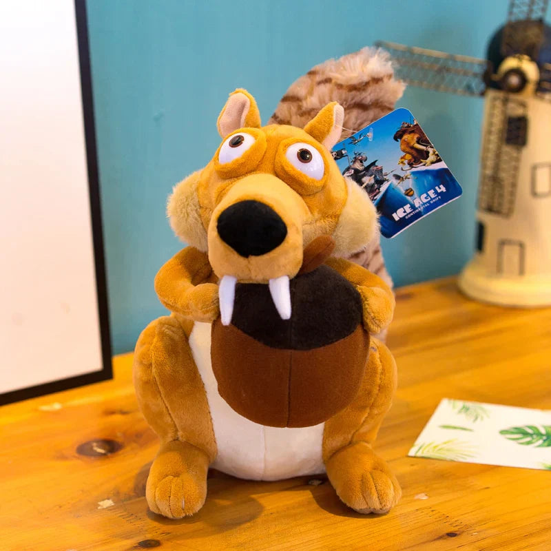 Cute Ice Age Squirrel Plush Pillow - Soft Comfort for Home & Office