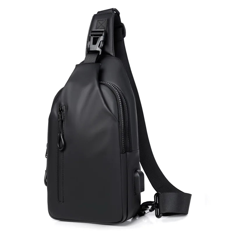 Waterproof Chest Bag With Usb Charging Interface