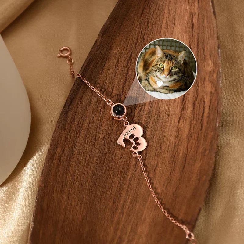 Personalized Photo Projection Name Bracelet